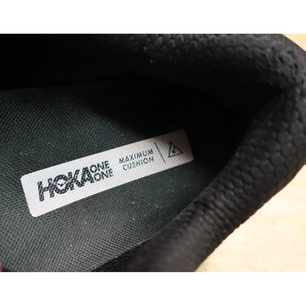 Hoka Bondi SR Running Shoes Womens 7D Wide Black Sneaker Slip Resistant Work Run